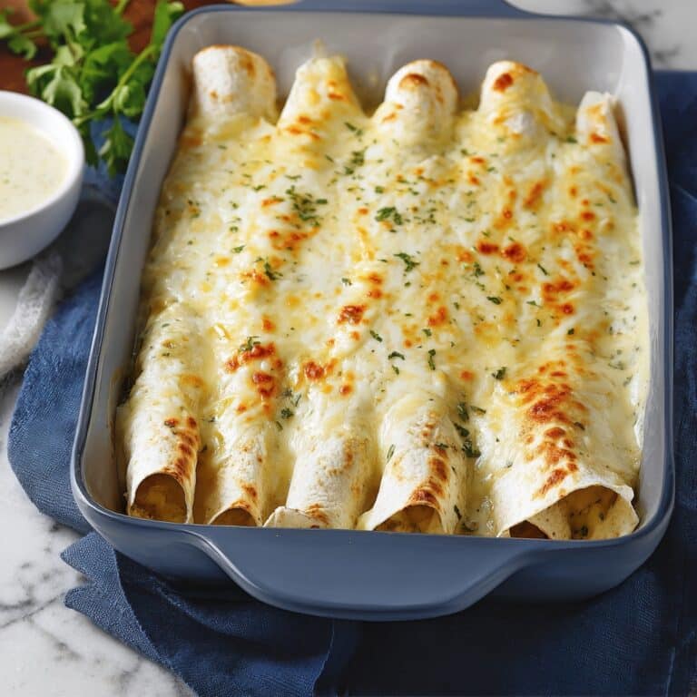 Creamy White Chicken Enchiladas Recipe