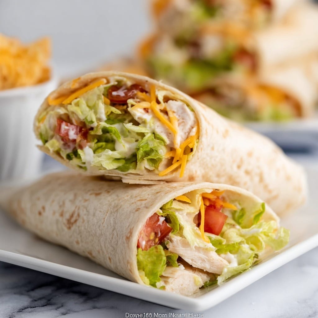 Crunchy Southwestern Chicken Wrap Recipe
