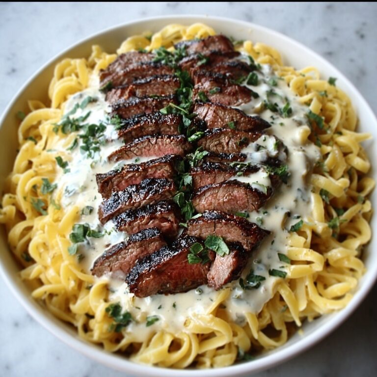 Gorgonzola Alfredo Steak Delight Recipe