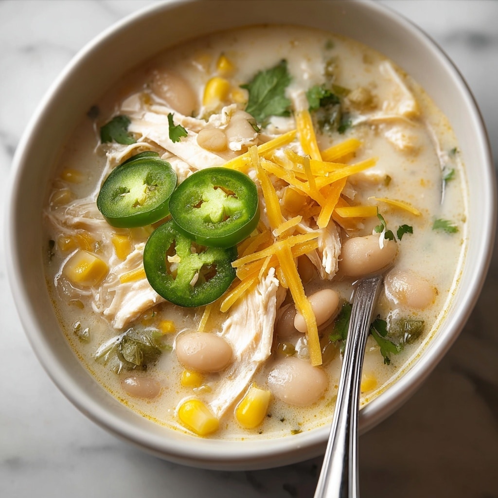 Creamy Crockpot White Chicken Chili Recipe