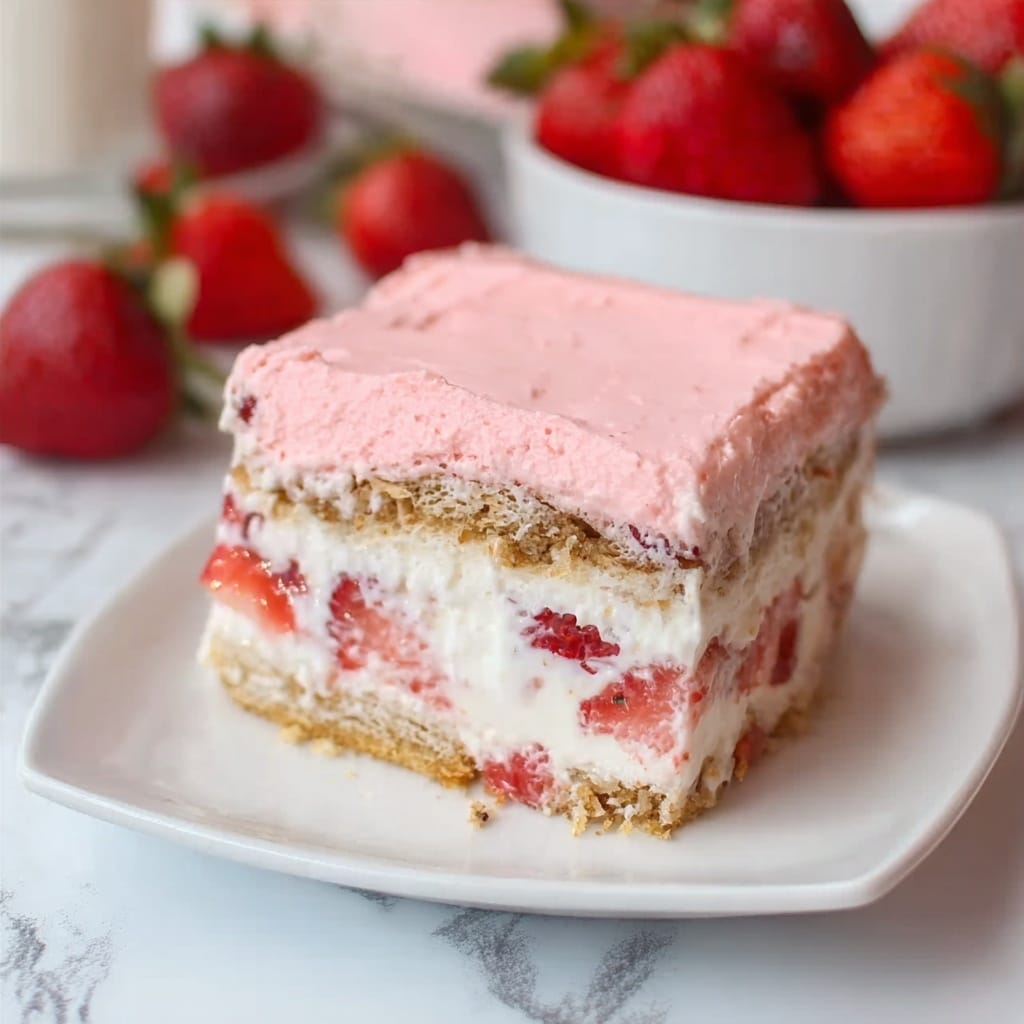 Strawberry Éclair Cake Recipe - Recipe Image