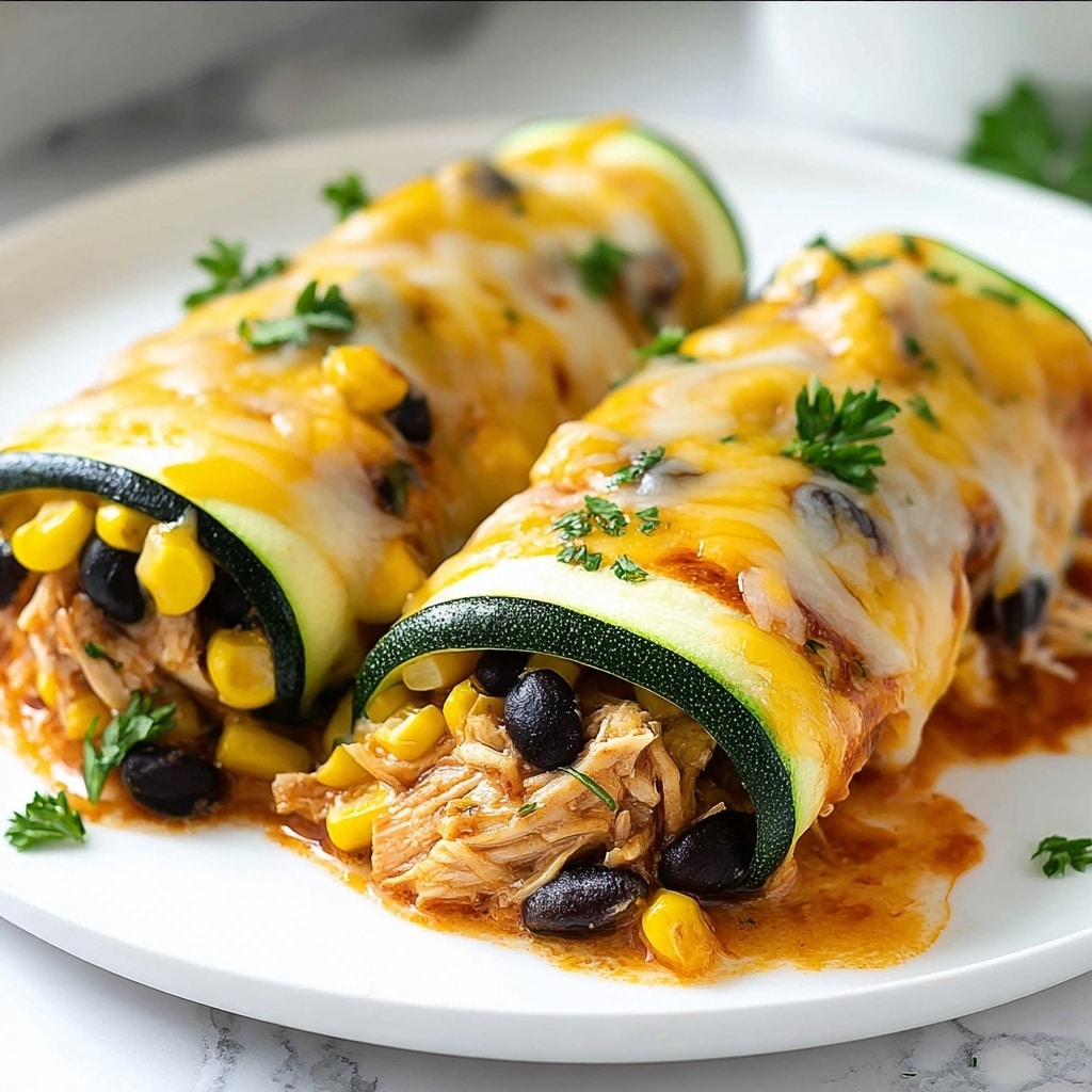 Zucchini Enchilada Roll-Ups Recipe