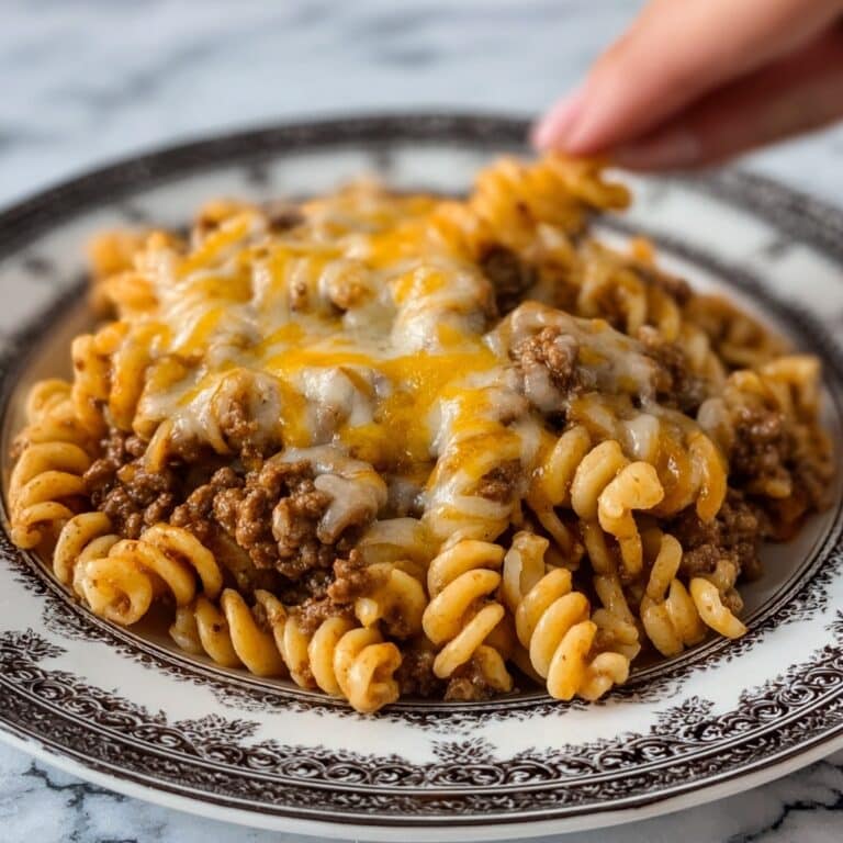 Cheesy Sloppy Cheeseburger Pasta Recipe