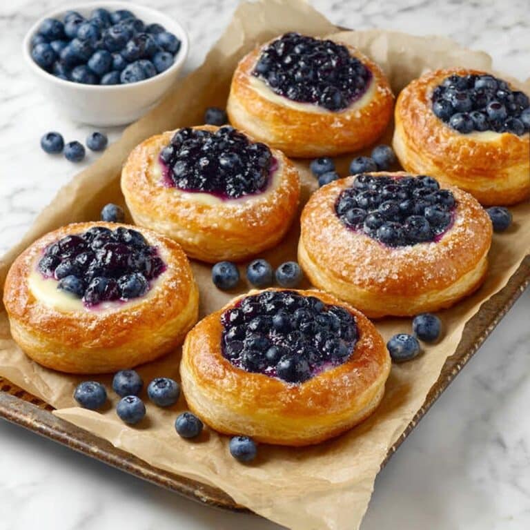 Blueberry Cheese Vatrushka Buns Recipe