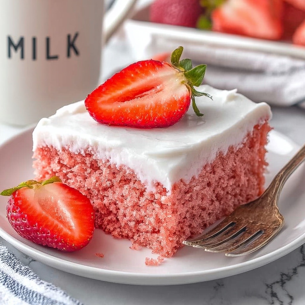 Strawberry Box Cake Recipe - Recipe Image