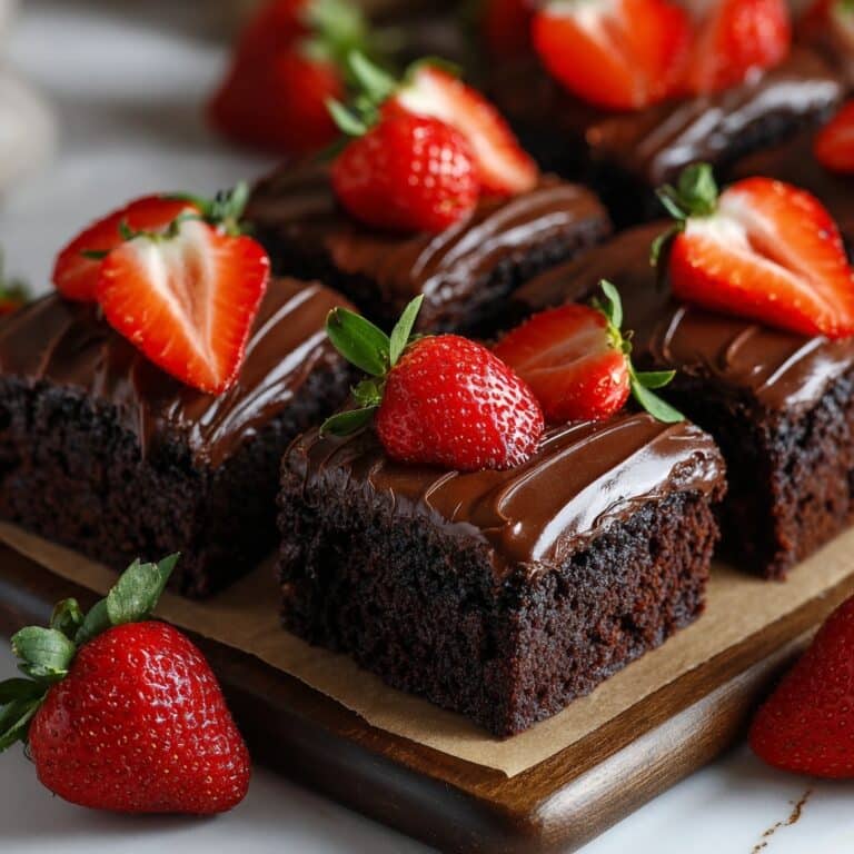 Chocolate Covered Strawberry Brownies Recipe