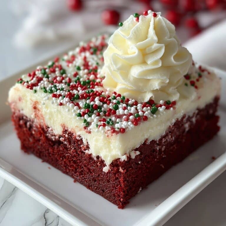 Christmas Red Velvet Poke Cake Recipe