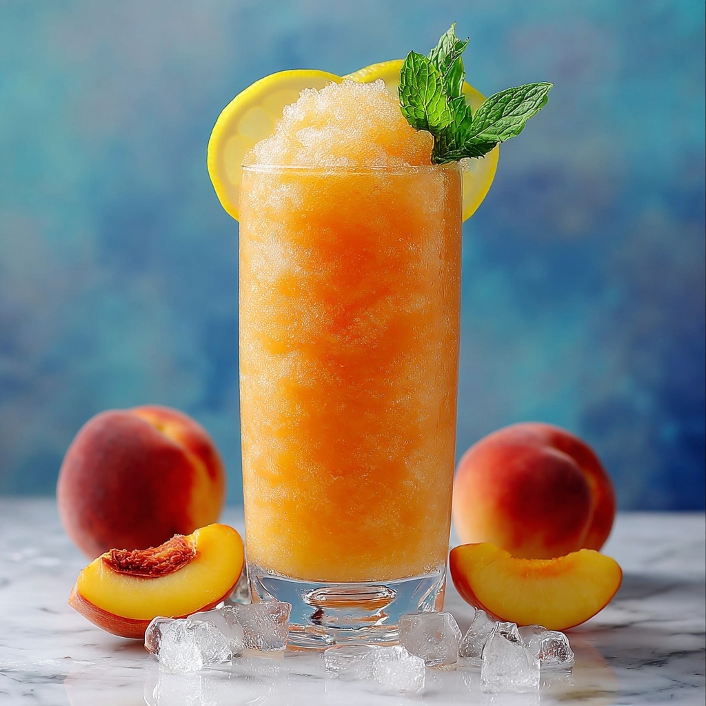 Frozen Peach Lemonade: The Ultimate Summer Cooler Recipe - Recipe Image