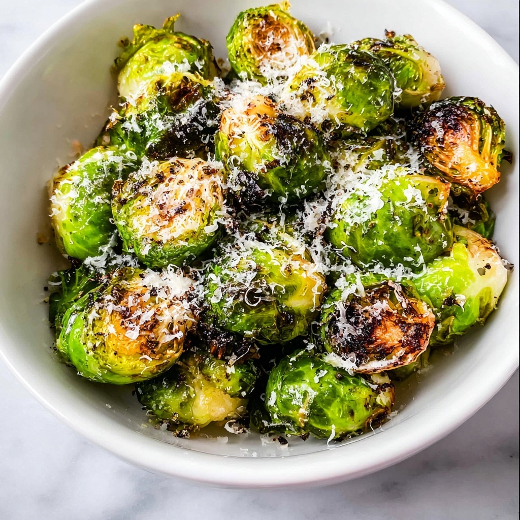 Garlic Parmesan Roasted Brussels Sprouts Recipe