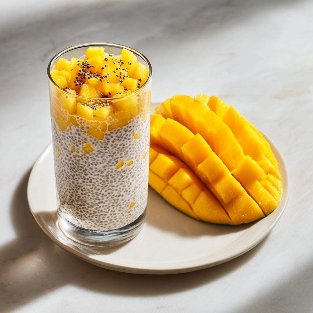 Mango Coconut Overnight Oats Recipe - Recipe Image