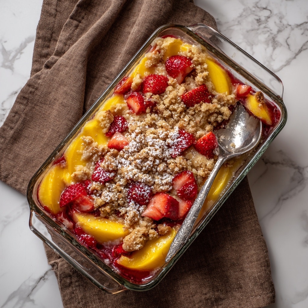 Peach Strawberry Crisp Recipe