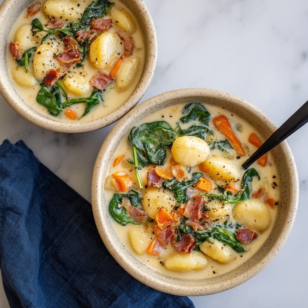 Crock Pot Italian Style Gnocchi Soup Recipe - Recipe Image