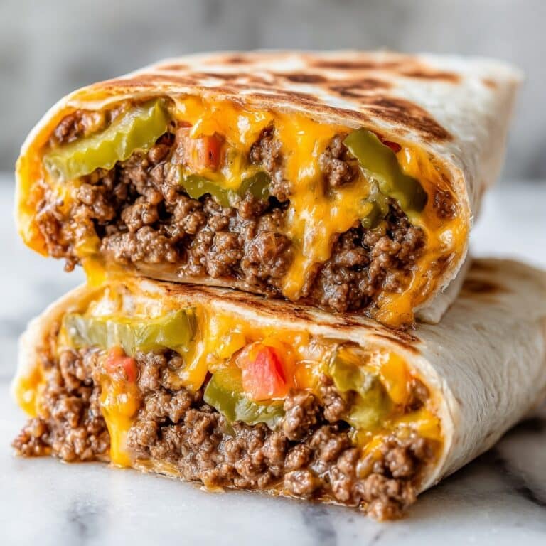 Easy Air Fryer Cheeseburger Wraps Recipe