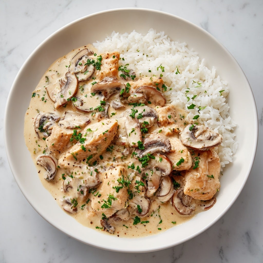 Parmesan-Garlic Mushroom Chicken Recipe