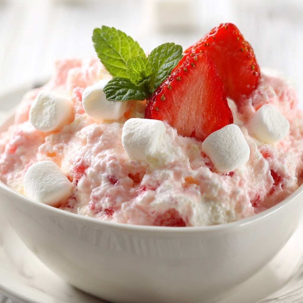 Strawberry Jello Fluff Recipe - Recipe Image