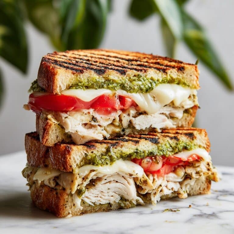 Gourmet Chicken Pesto Sourdough Sandwich Recipe
