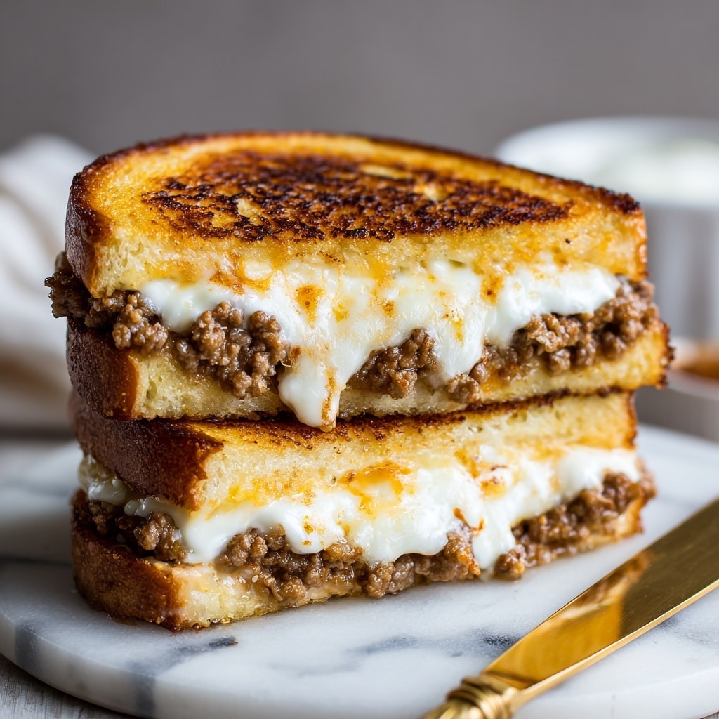Steak and Mushroom Grilled Cheese Sandwich Recipe