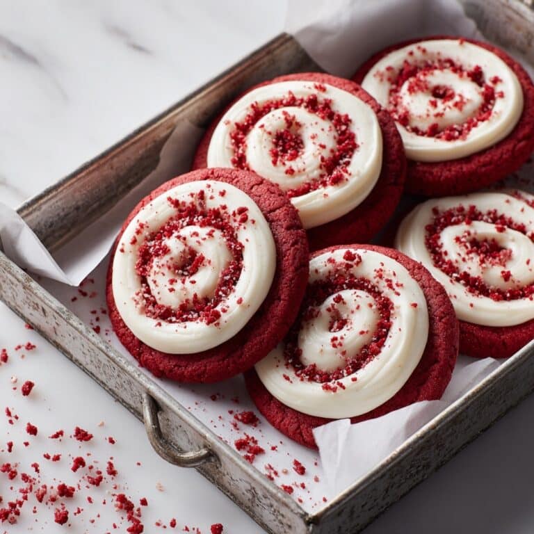 Red Velvet Cookie Cups with Cream Cheese Filling Recipe