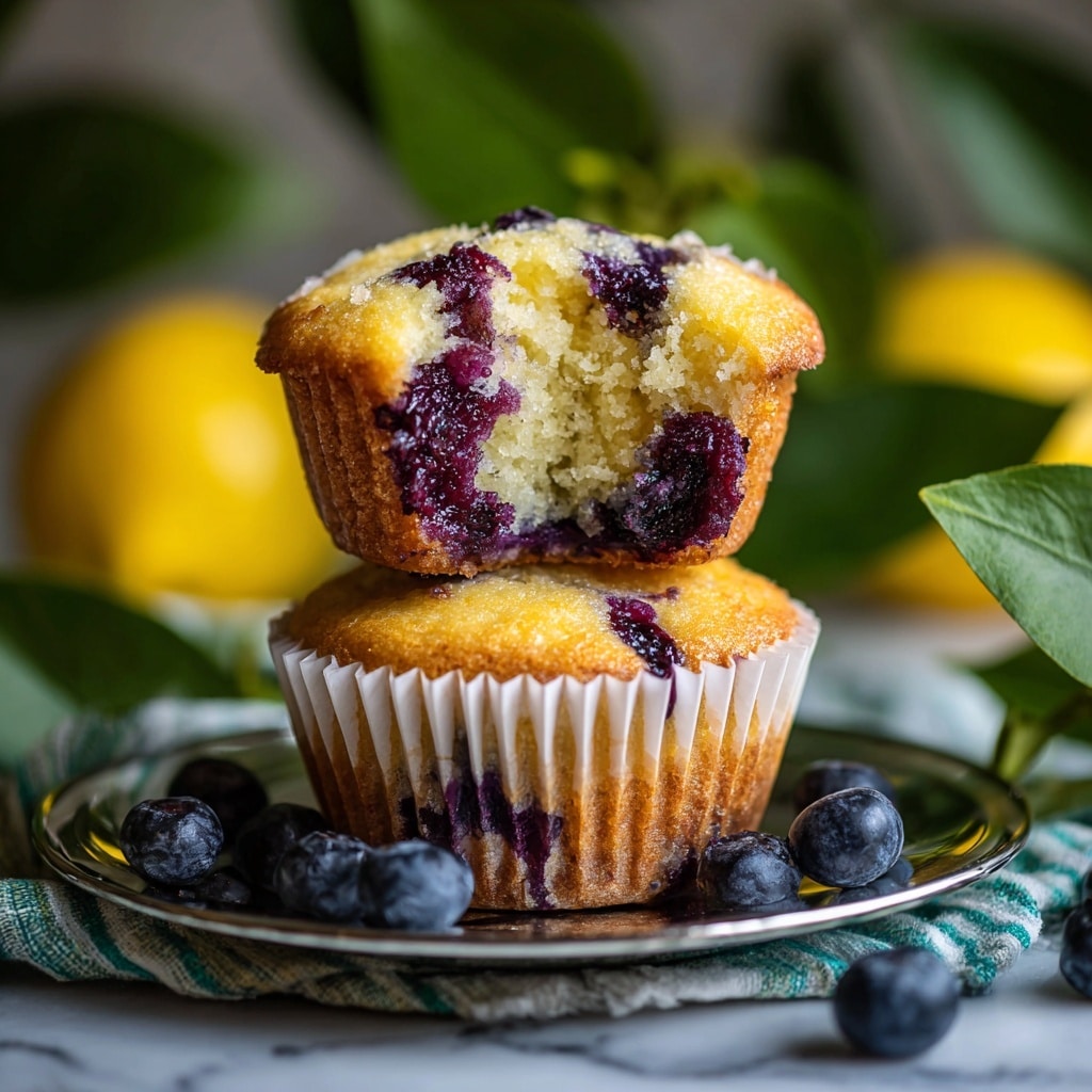 Lemon Blueberry Muffins Recipe - Recipe Image