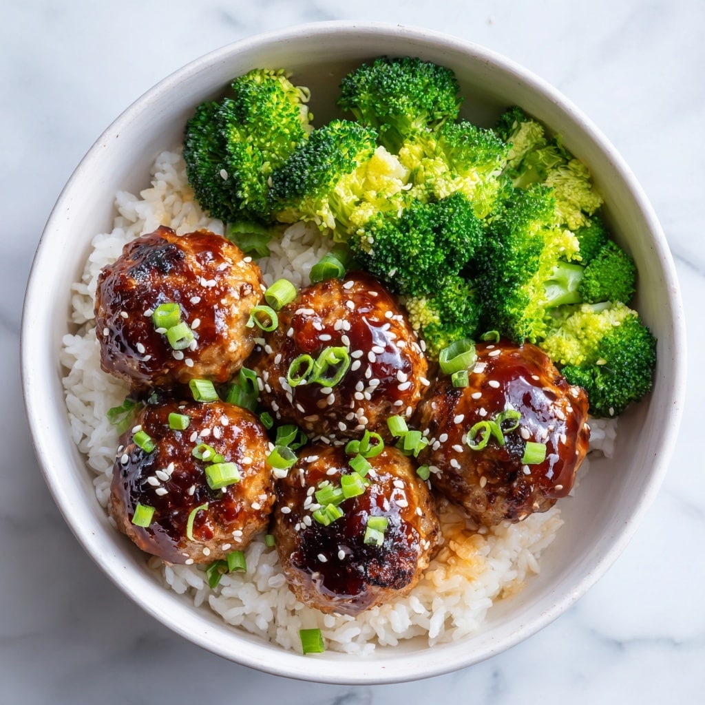 Asian Chicken Meatballs with Honey Soy Glaze Recipe