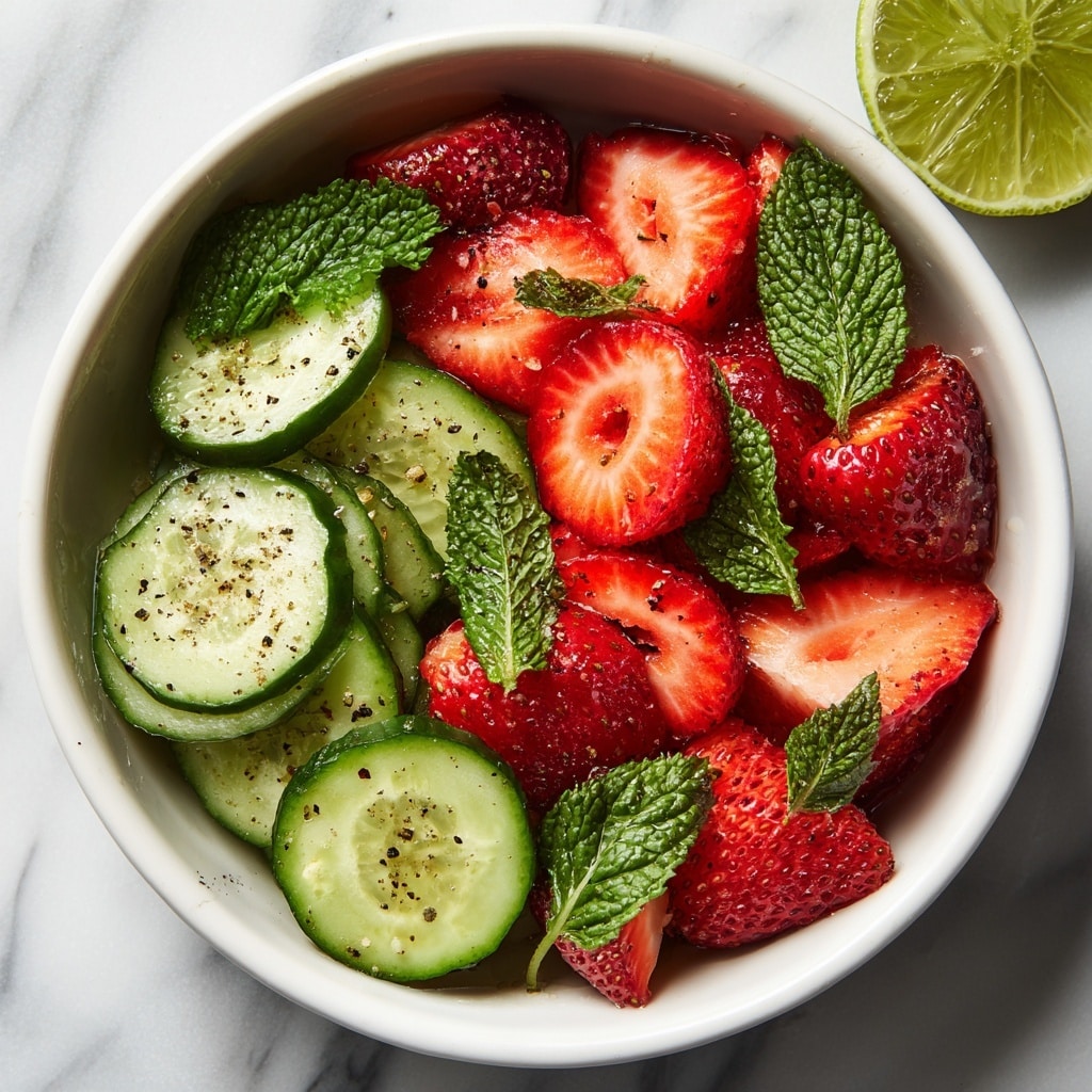 Cucumber Strawberry Salad Recipe