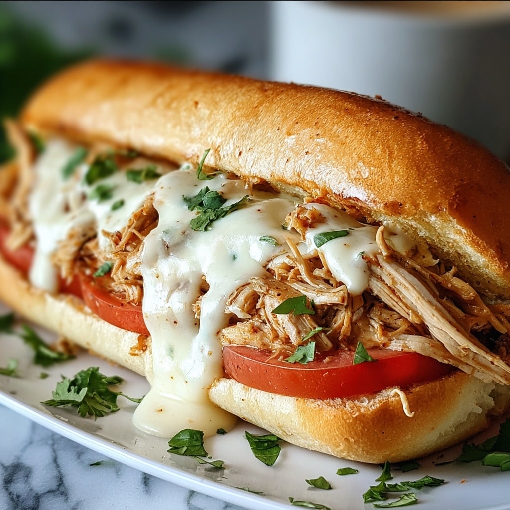 Slow Cooker Chicken Philly Sandwiches Recipe