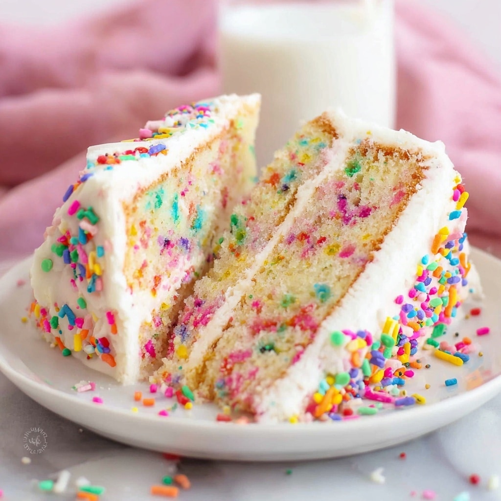 Funfetti Ice Cream Cake Recipe - Recipe Image