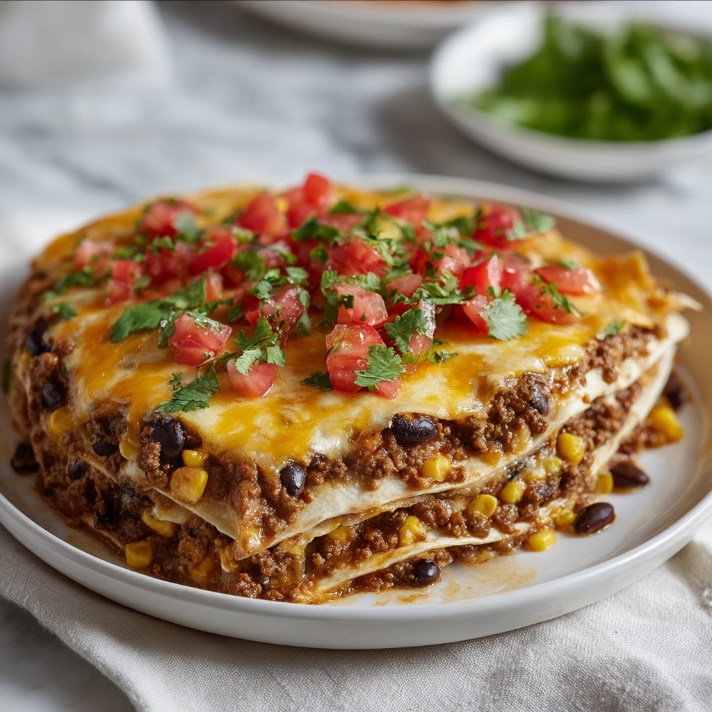 Taco Casserole with Tortillas Recipe