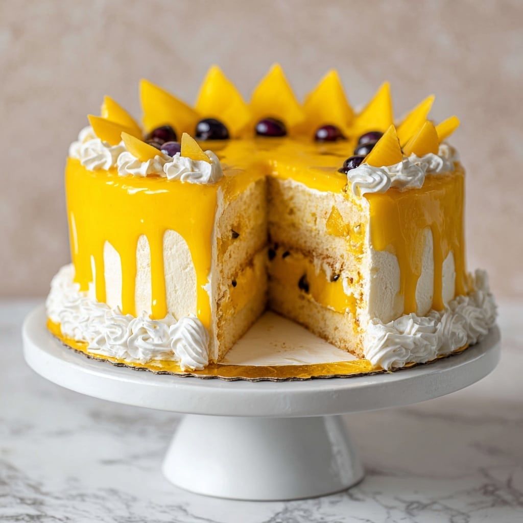Mango Mousse Cake Recipe - Recipe Image