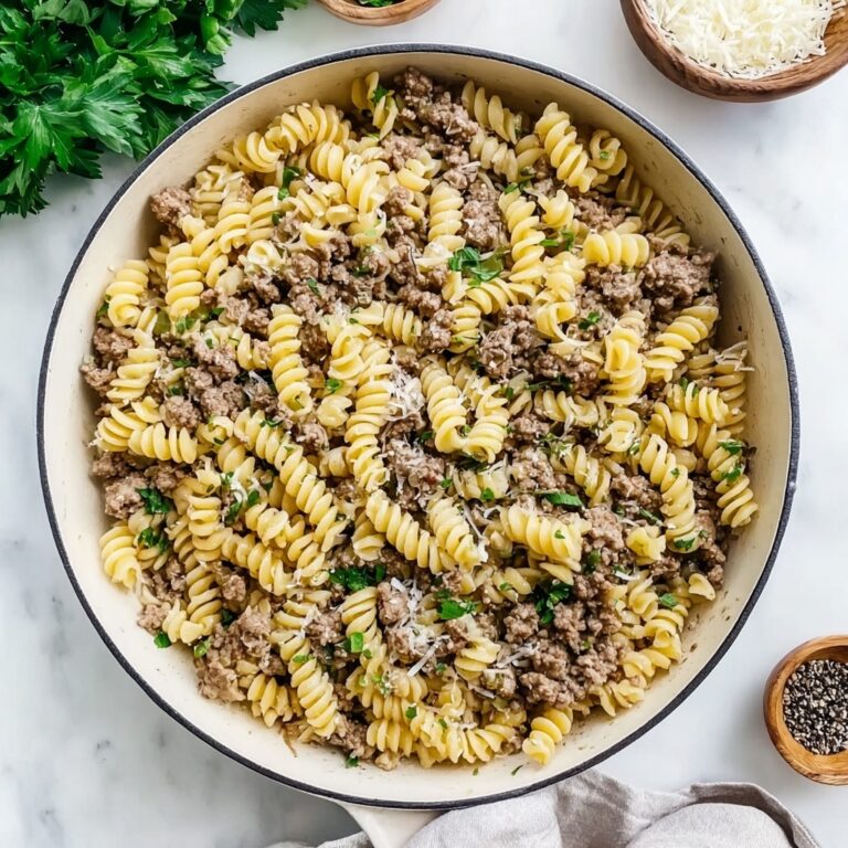 One Pot Beef and Garlic Butter Pasta Recipe