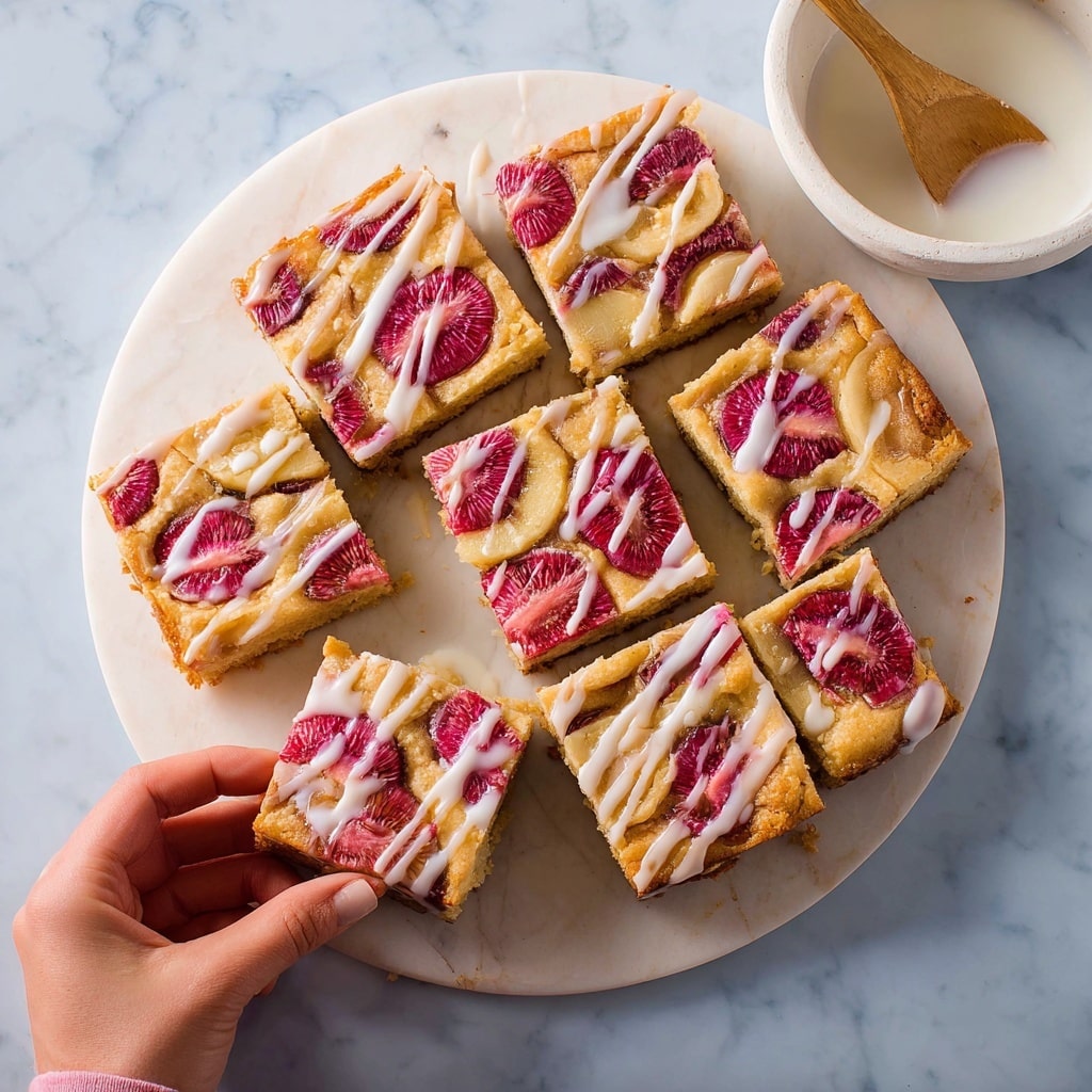 Rhubarb Shortbread Bars Recipe