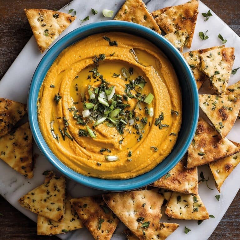 Sweet Potato Hummus with Pita Chips Recipe