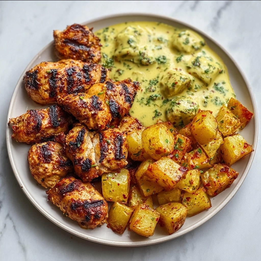 Tuscan Garlic Chicken with Crispy Potatoes Recipe