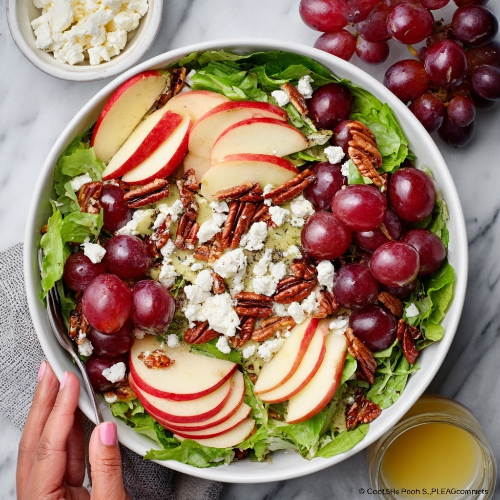 Apple Salad with Cranberries, Nuts, and Honey Dressing Recipe