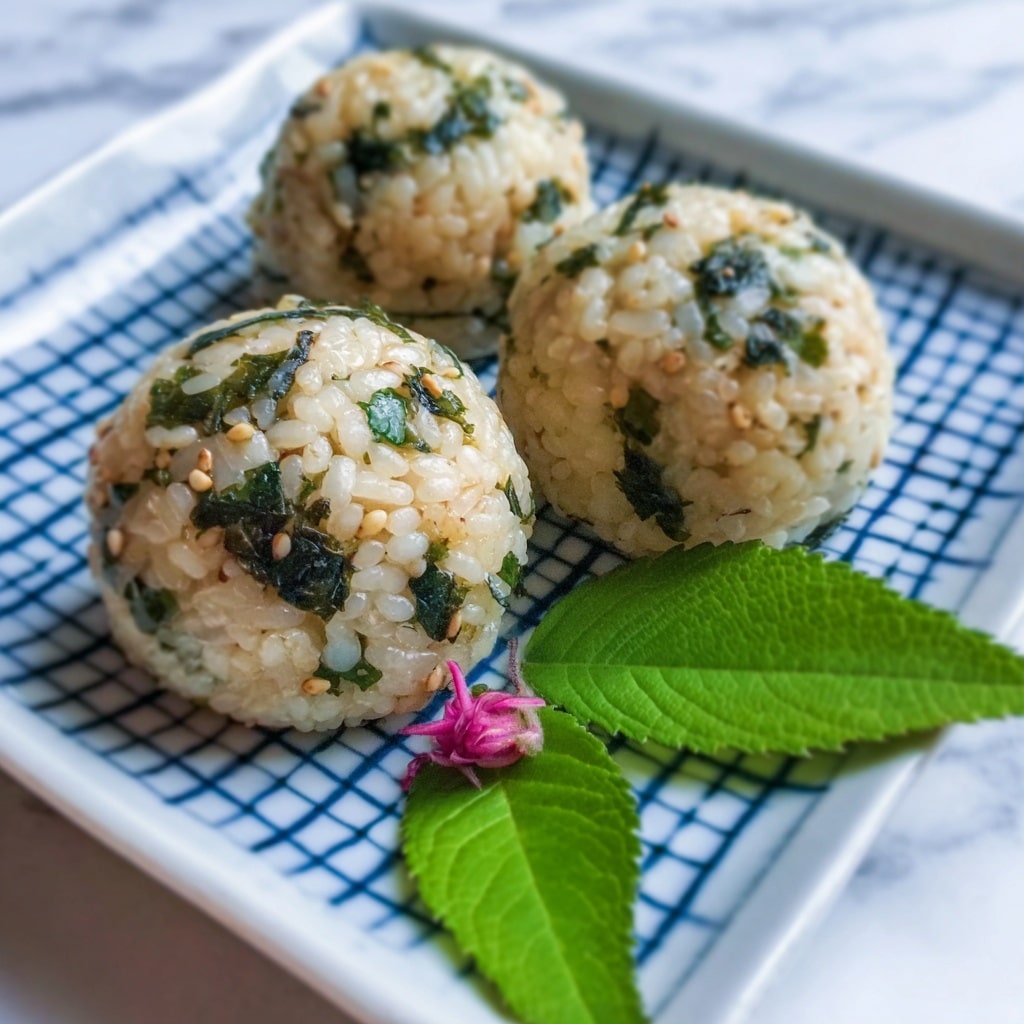 Nettle Wild Onion Rice Balls Recipe