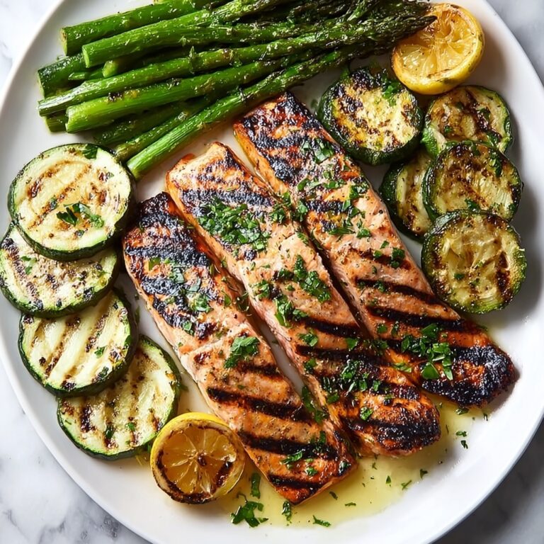 Grilled Salmon & Vegetables Recipe