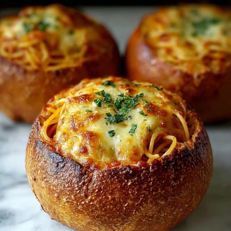 Spaghetti Garlic Bread Bowls: A Delicious Twist on Classic Comfort Food Recipe