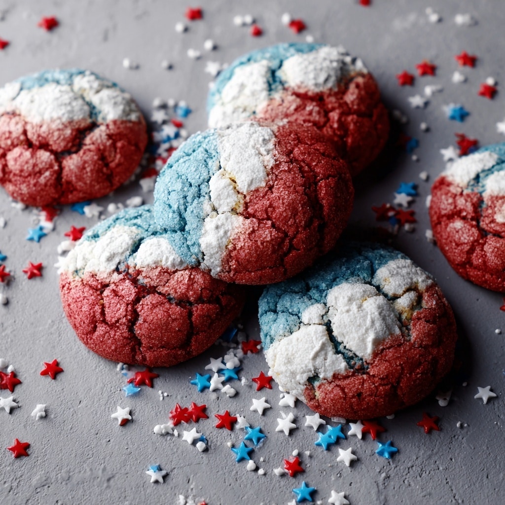 Patriotic Crinkle Cookies Recipe