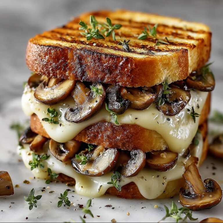 Garlic Mushroom Grilled Cheese Recipe