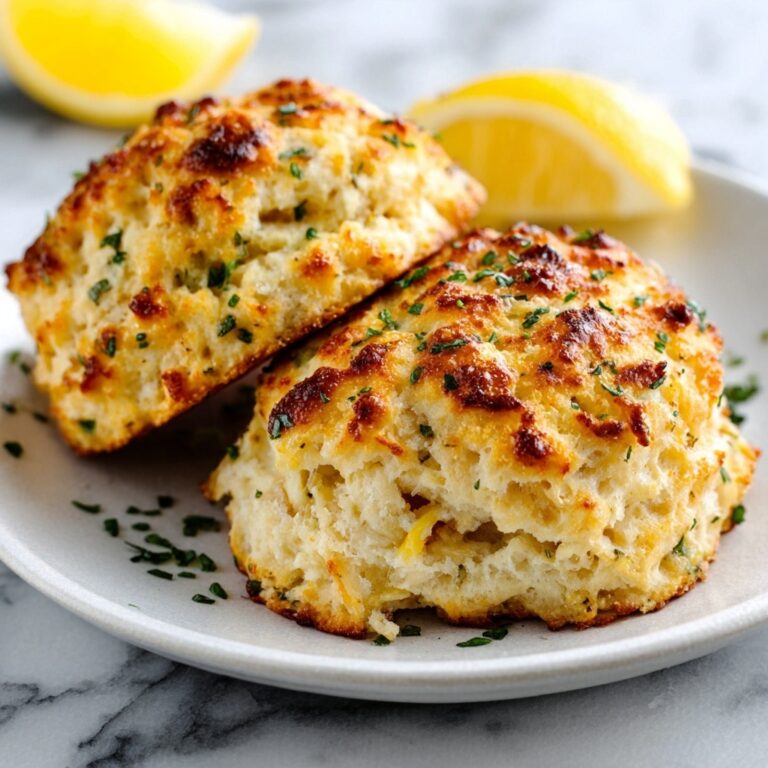 Crab-Stuffed Cheddar Bay Biscuits with Lemon Butter Sauce Recipe