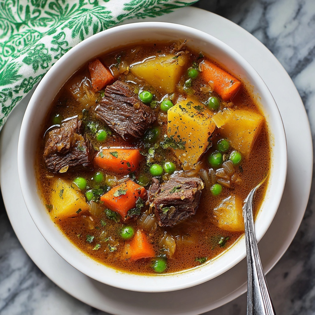 Old-Fashioned Vegetable Beef Soup Recipe - Recipe Image
