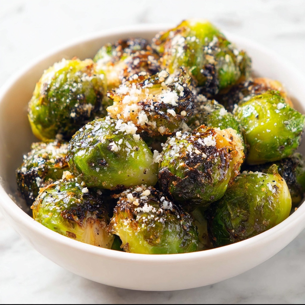 Garlic Parmesan Roasted Brussels Sprouts Recipe - Recipe Image