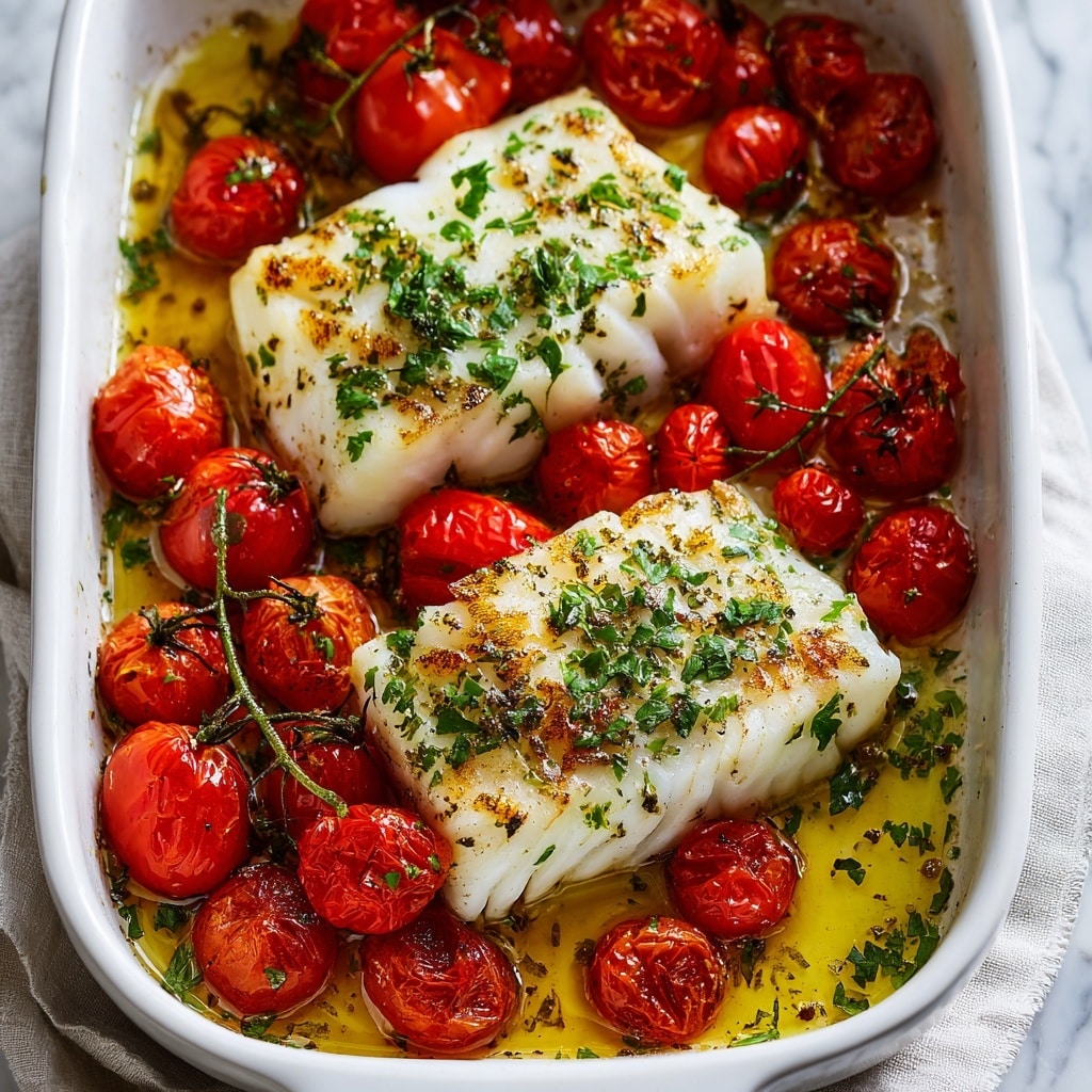 Cod with Tomato and Herb Butter Recipe
