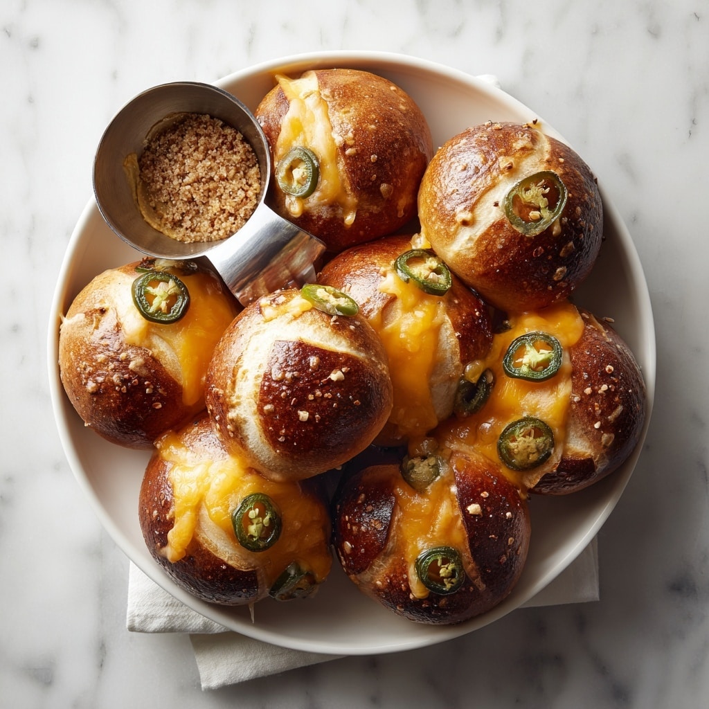 Cheddar Jalapeño Soft Pretzels Recipe