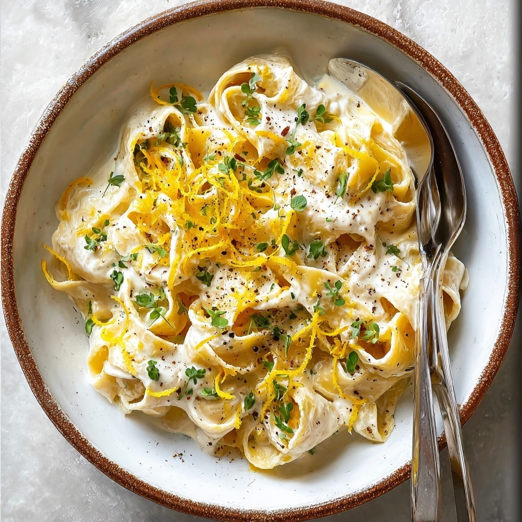 Pappardelle al Limone (Creamy Lemon Pasta) Recipe - Recipe Image