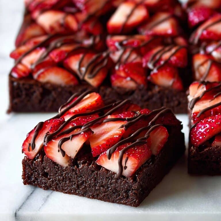 Chocolate Covered Strawberry Brownies Recipe