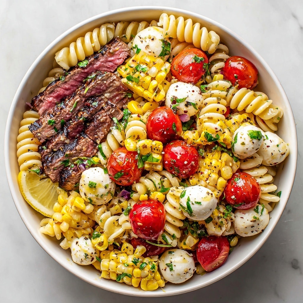 Chimichurri Steak Pasta Salad Recipe