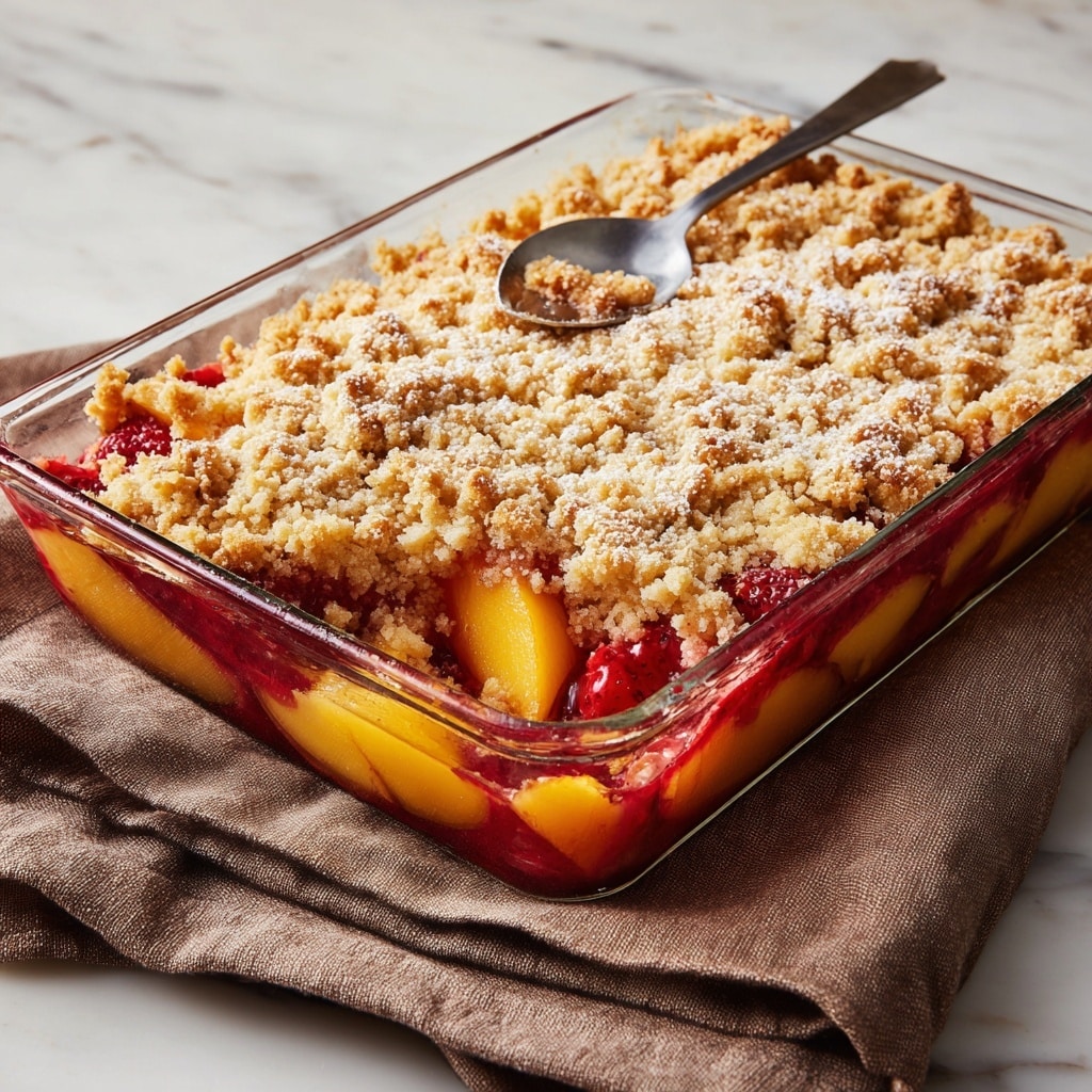 Peach Strawberry Crisp Recipe - Recipe Image