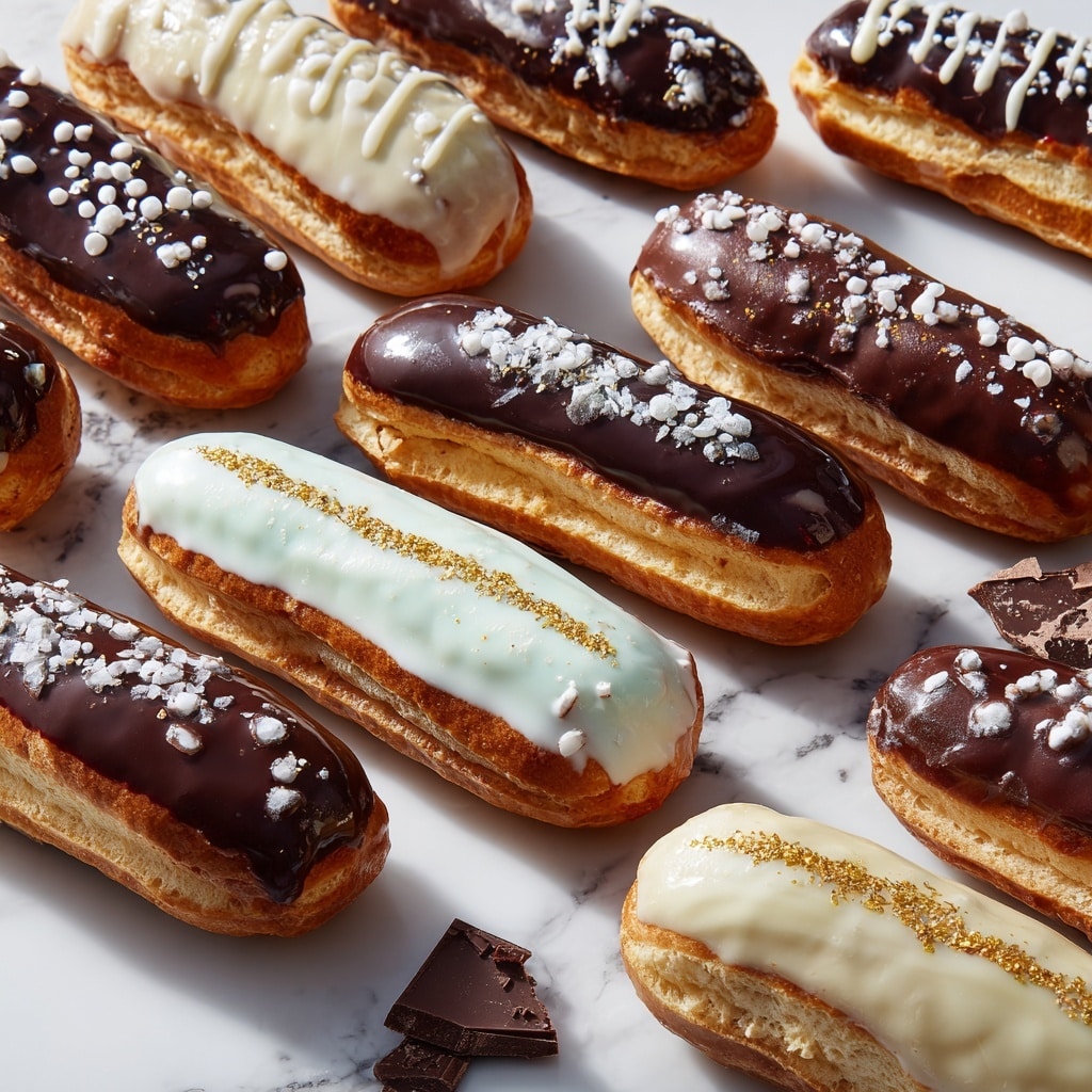 Chocolate Éclairs with Vanilla Filling Recipe - Recipe Image
