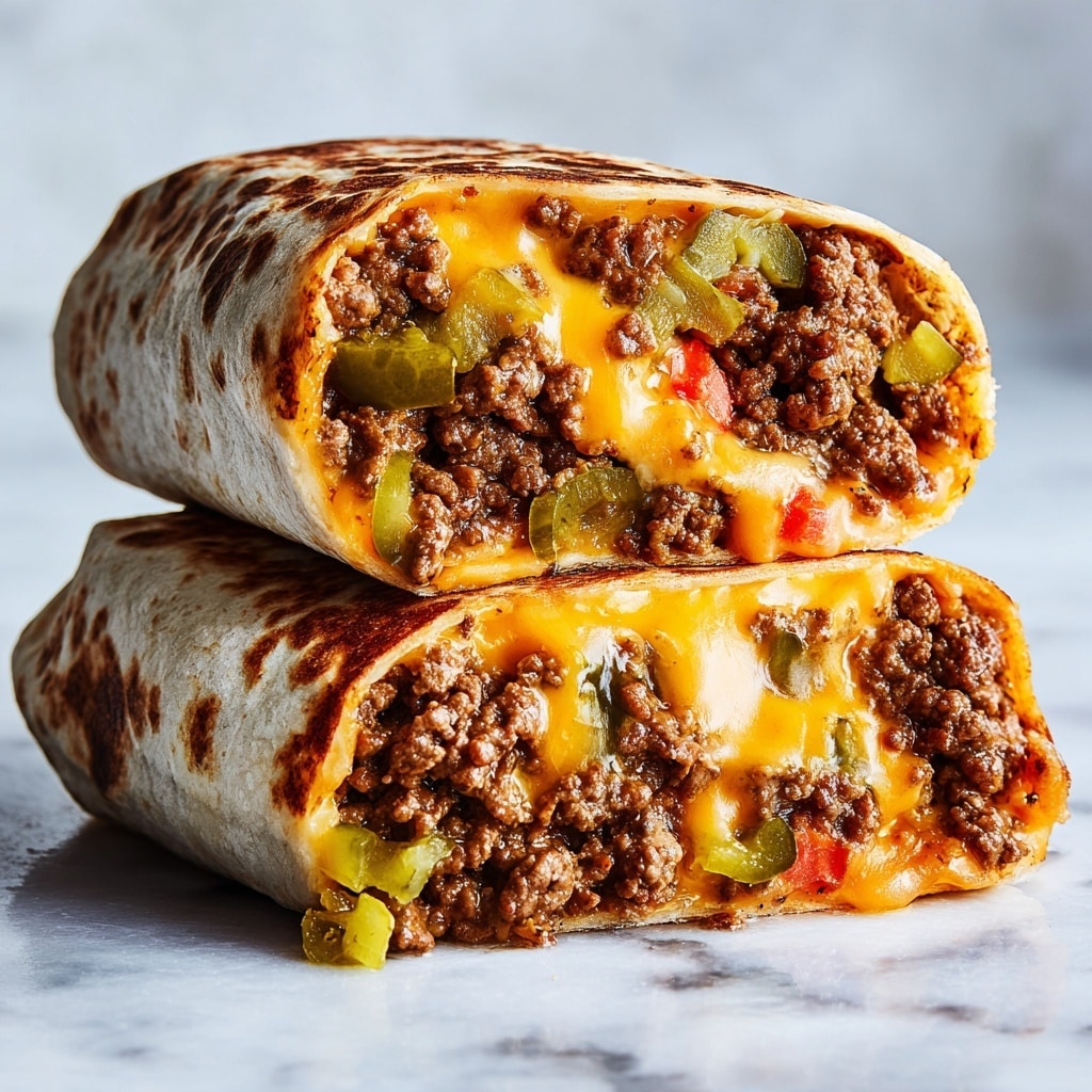 Easy Air Fryer Cheeseburger Wraps Recipe - Recipe Image